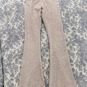 Aerie Light Gray Flare Pants - Long